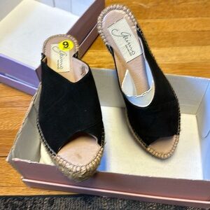 Brand new Gaimo Sandals made I Slain.  Upper suede with espadrille bottom